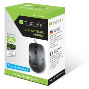 Mouse Ottico Nero con cavo